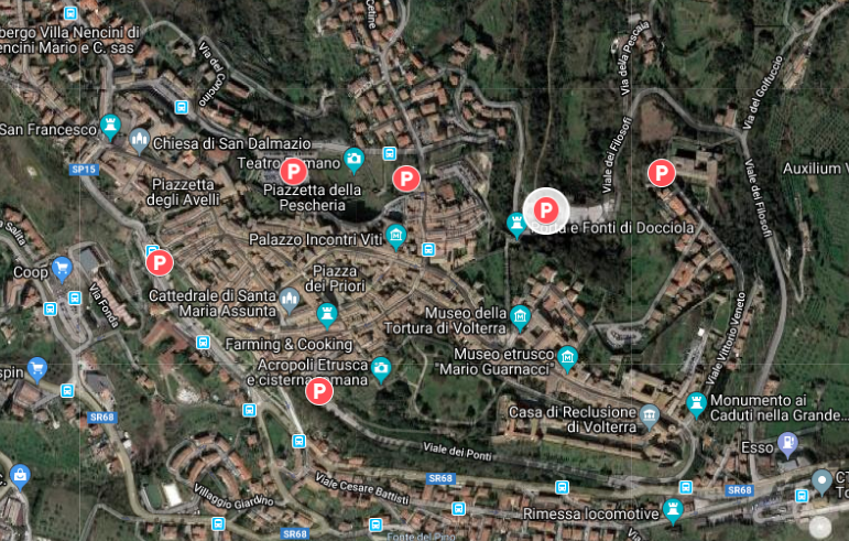 Cosa vedere a Volterra e dove parcheggiare.