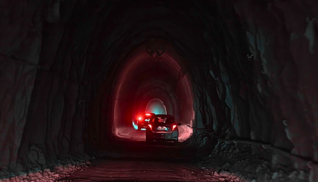galleria per raggiungere le cave di carrara